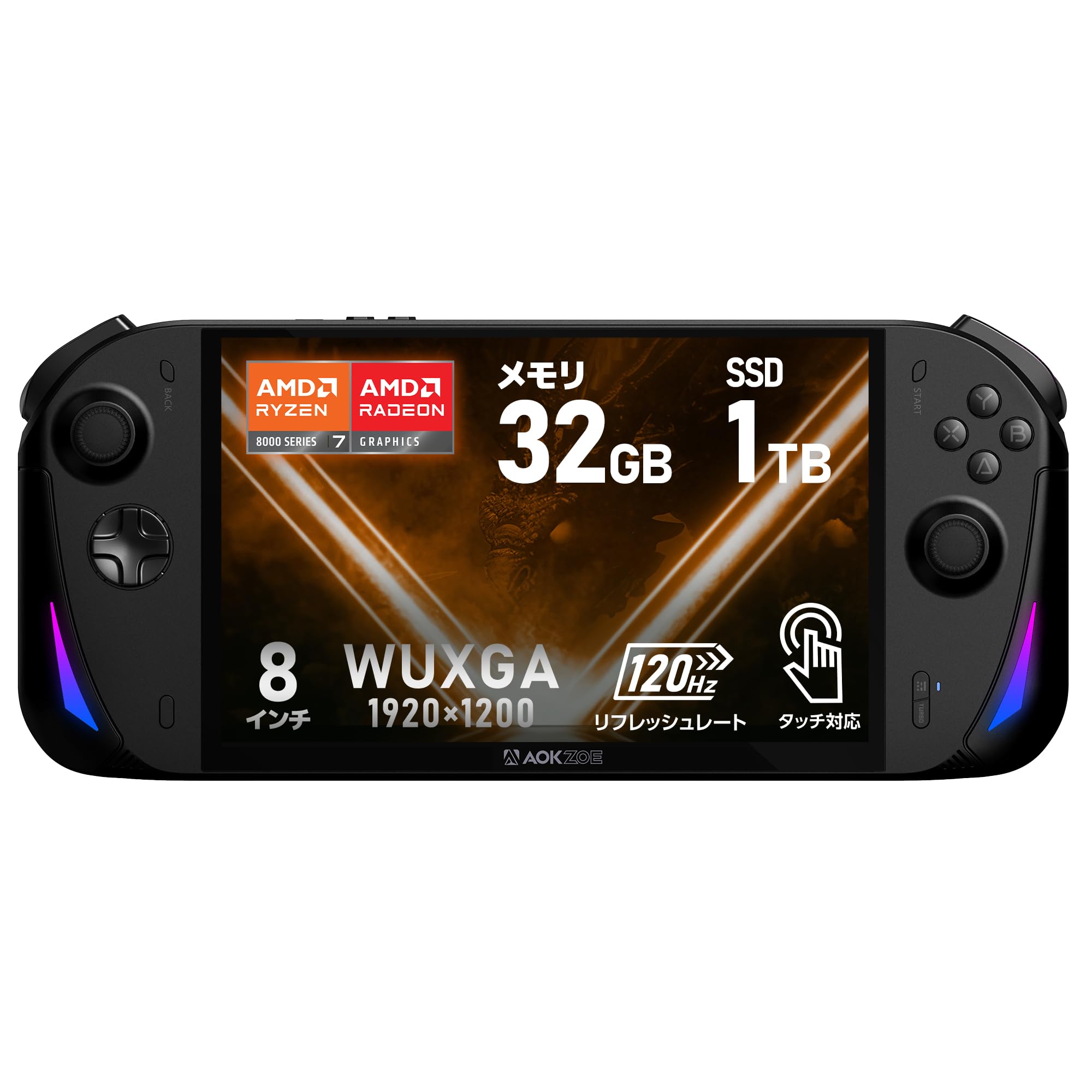 AOKZOE A1 16/512GB ポータブルゲーミングPC ゲーム機とパソコンをうまく両立したポータブルゲーミングPC「AOKZOE